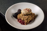 Friday: Blackberry and apple crumble