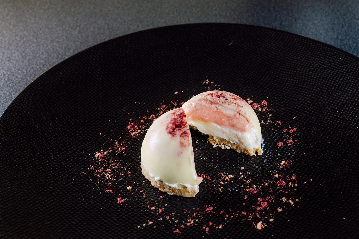 Friday: Rhubarb and White Chocolate Dome