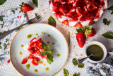 Mardi - Enfants Cheesecake aux fraises et au basilic